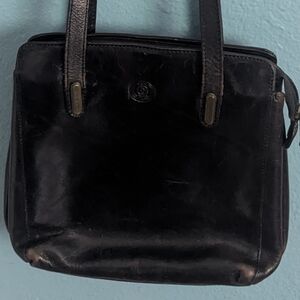 Giudi Black Leather Handbag